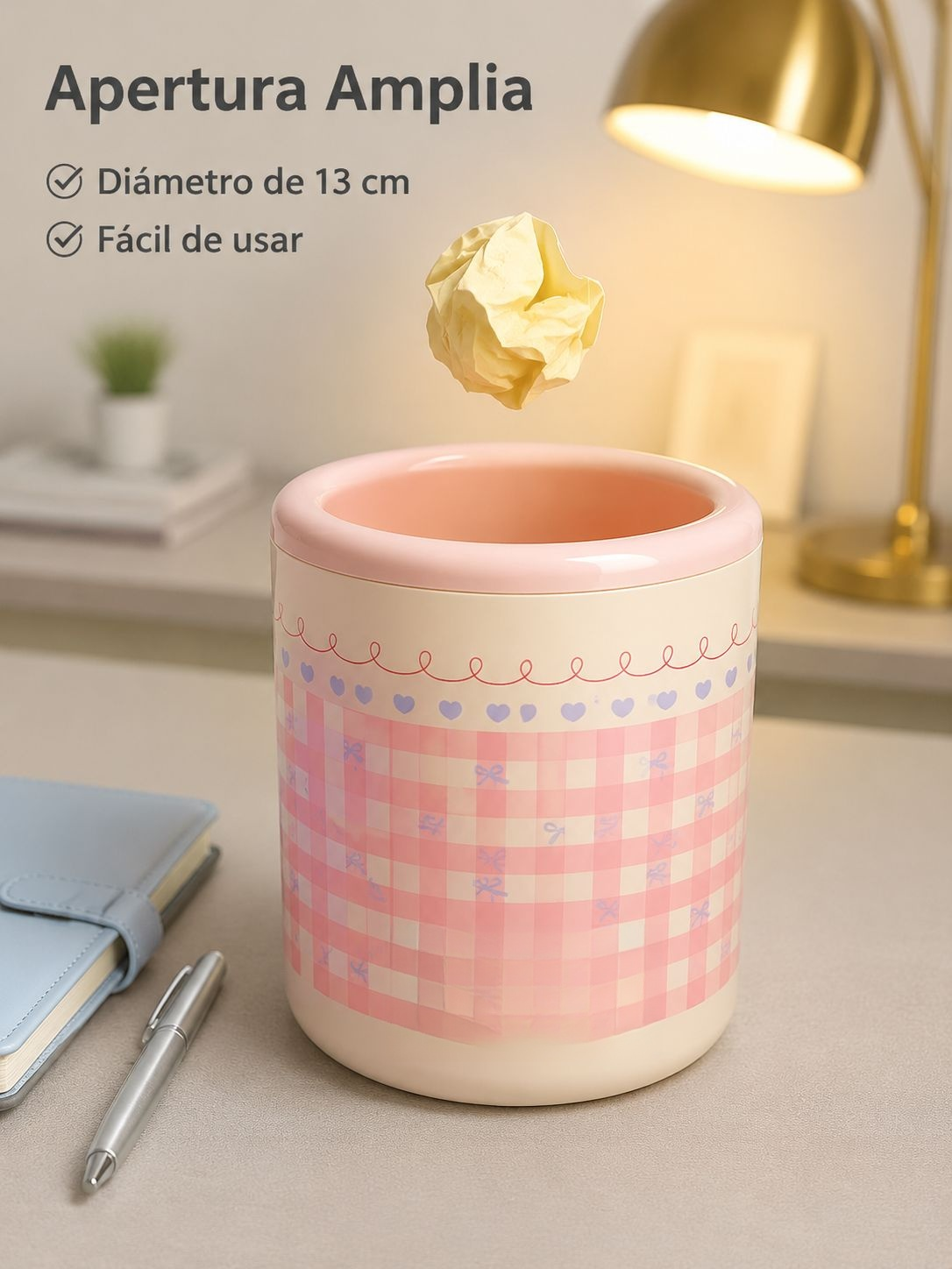 Bote de basura pequeño para escritorio