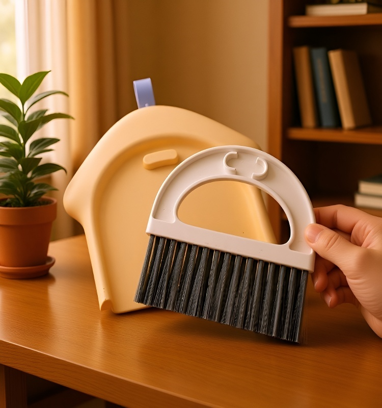 Kompakte Reinigungsbürste für Tastaturen