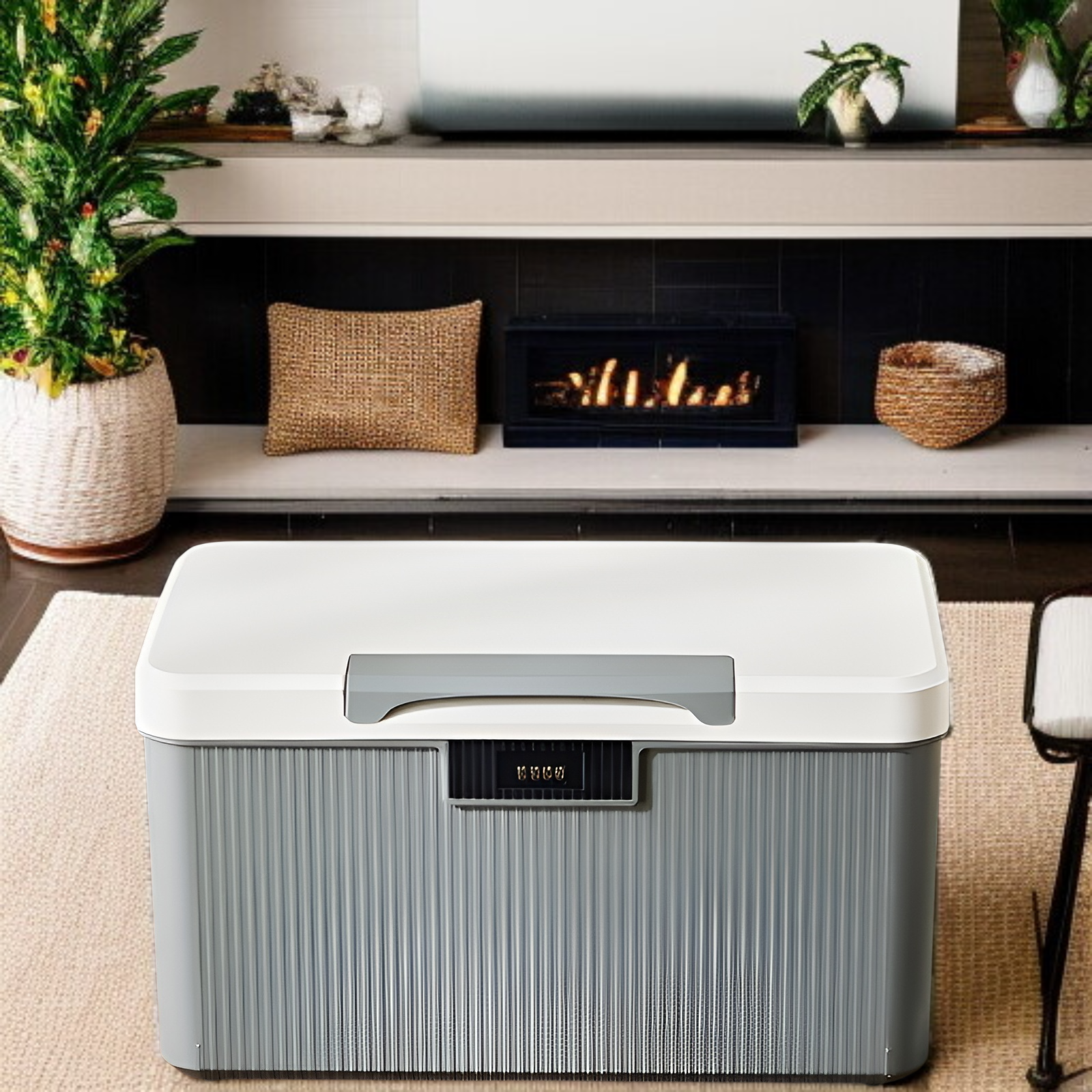 金庫 家庭用 小型 ダイヤル式 コンビネーションロック 収納ボックス 大容量2段式 9L 16L 38L ミニ金庫 プラスチック製 貯金箱 キャッシュ・重要書類・銀行カード 貴重品入れ