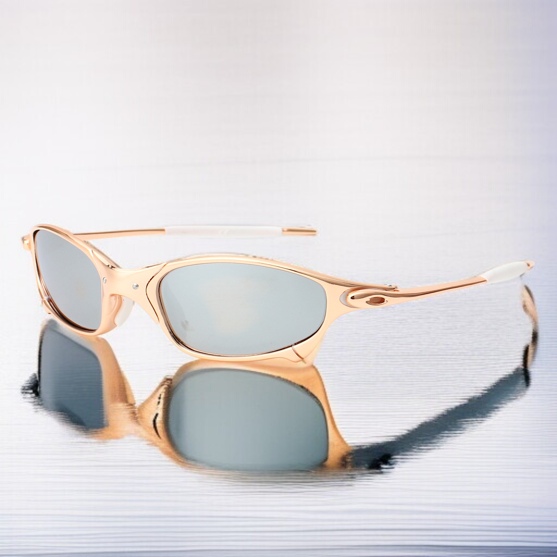 男性と女性のためのトレンディな偏光サングラス レトロなローズゴールドのトラベル ドライビング サングラス