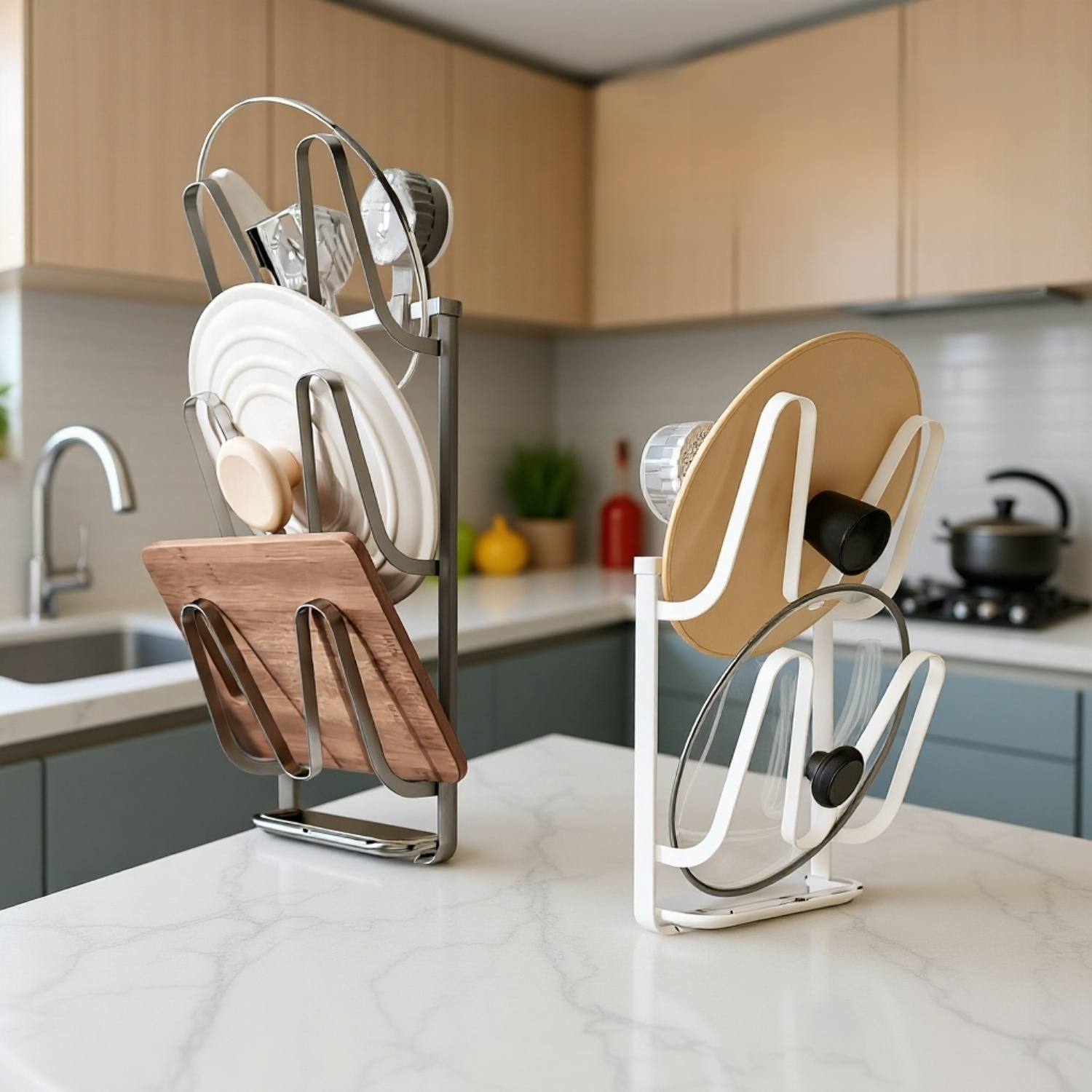 تركيب حامل غطاء وعاء بدون حفر