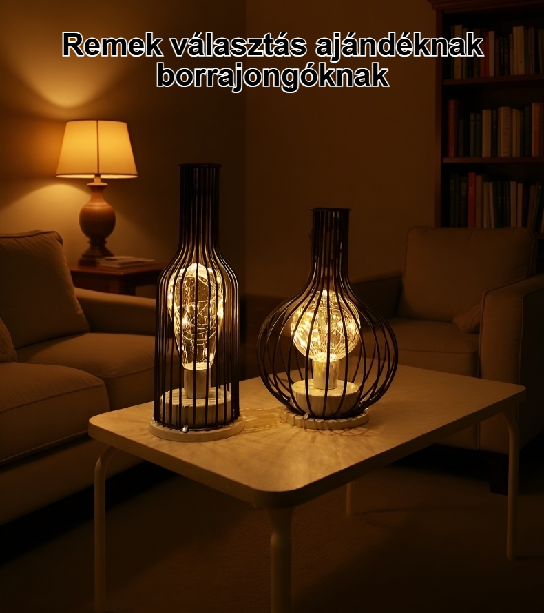 Éjszakai fény borospoharakhoz modern design