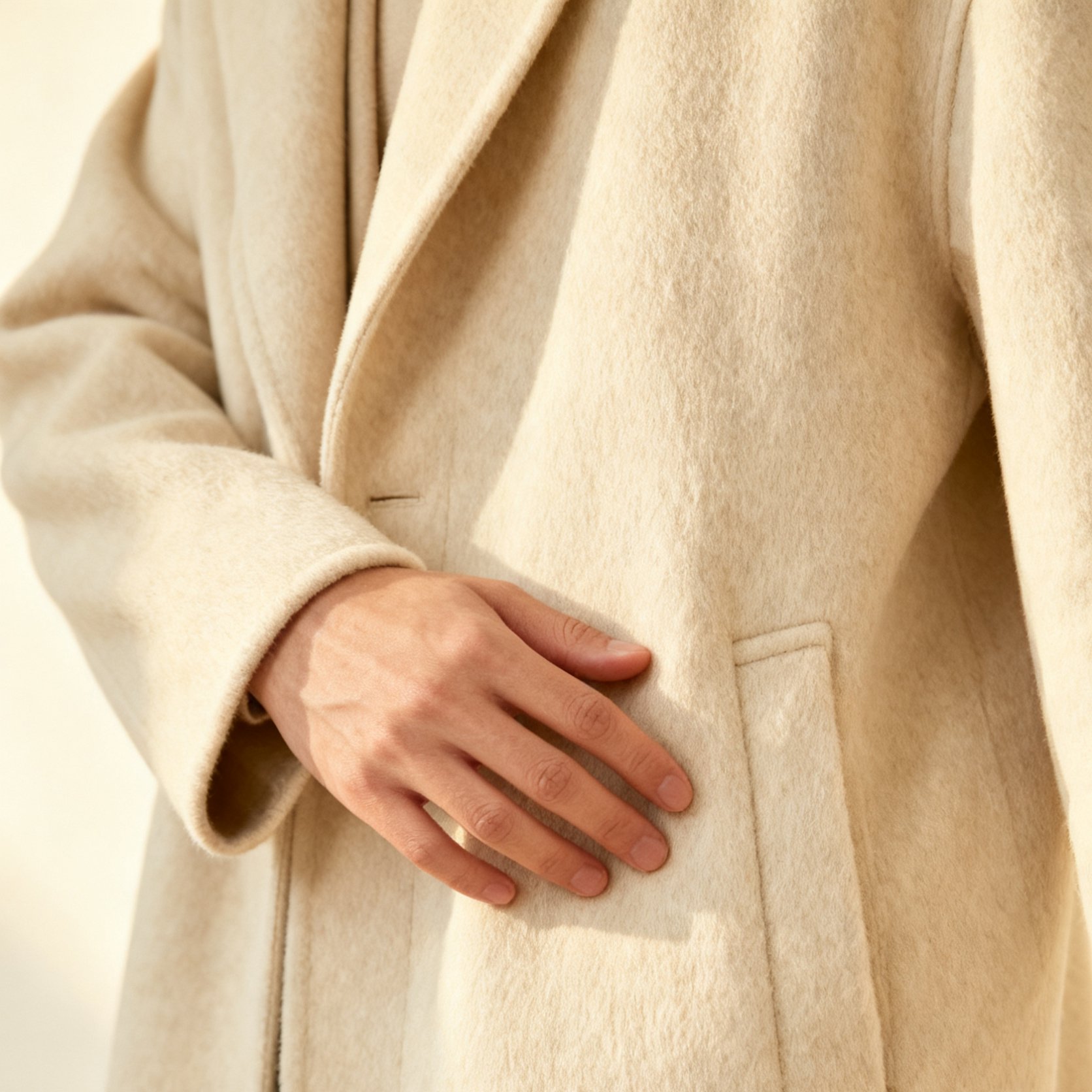 프리미엄 캐시미어 소재 남자 코트