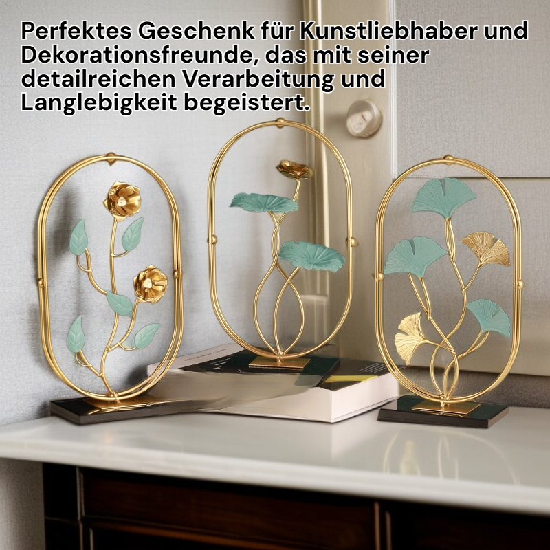 Eisenkunst Ginkgo-Blatt Dekoration