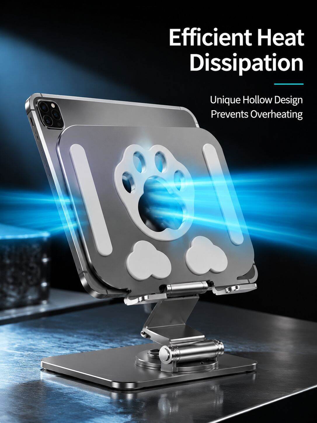 Multifunctional Tablet Stand 360° Rotating Portable Foldable Holder
