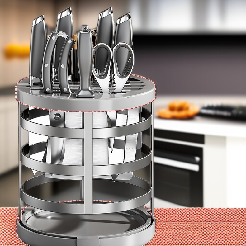 가정용 주방 스테인리스 칼걸이 수납 선반