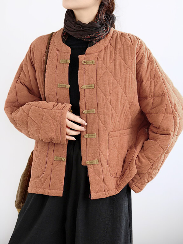 여성용 봄 가을용 코튼 아우터 스타일링