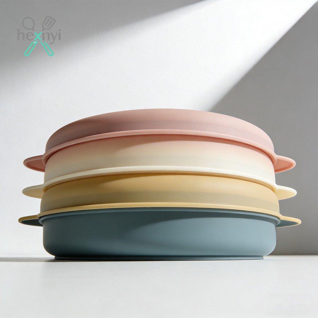 ฝาปิดภาชนะเก็บอาหารซิลิโคนหนานุ่ม (แพ็ค 3 ชิ้น)