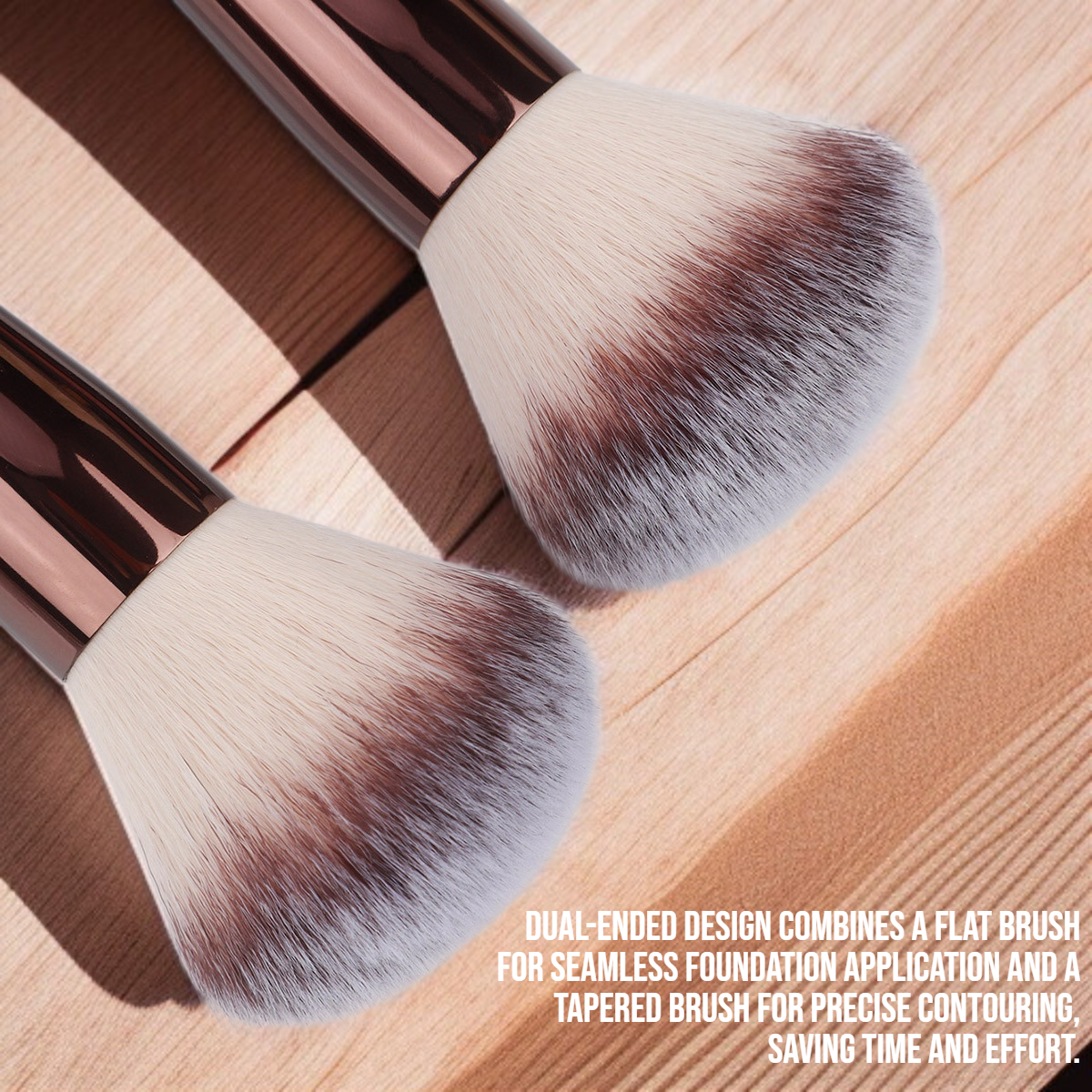 Double head foundation make-up makeup brush