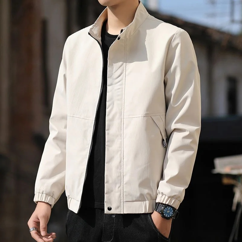 簡約立領拉鍊外套