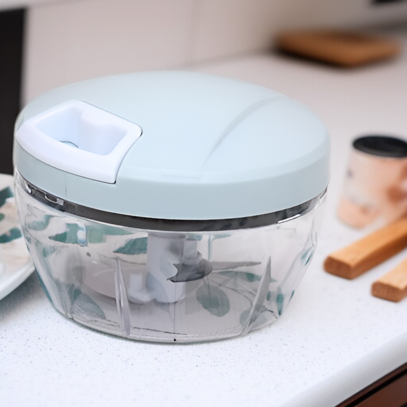 손으로 당기는 다용도 채칼 주방 마늘 절단기 만두소 채칼