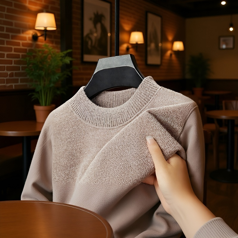 남성 셰닐 스웨터 제품 촬영 이미지