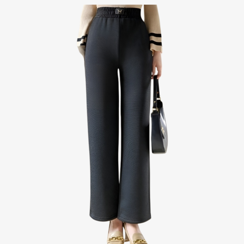 여성 캐주얼 패션 기모 도톰 와이드 팬츠 쉬넬 캐주얼 팬츠 추동 기모 와이드 팬츠 코듀로이 캐주얼 팬츠