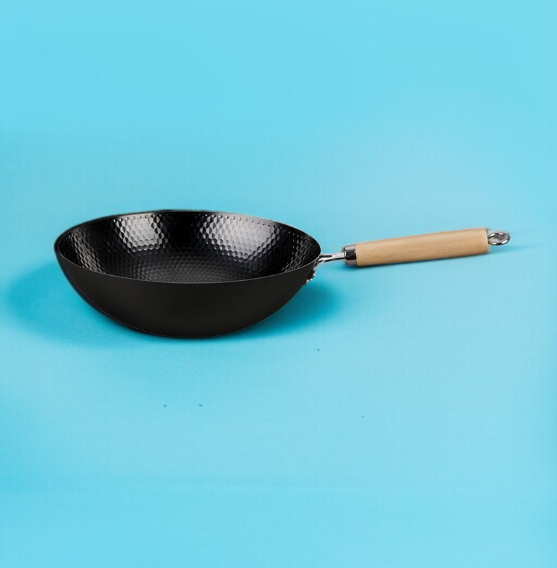 가정용 숙철 무코팅 볶음냄비 전통 가마냄비 무접착 후라이팬 후라이팬 무코팅 가마냄비 레인지