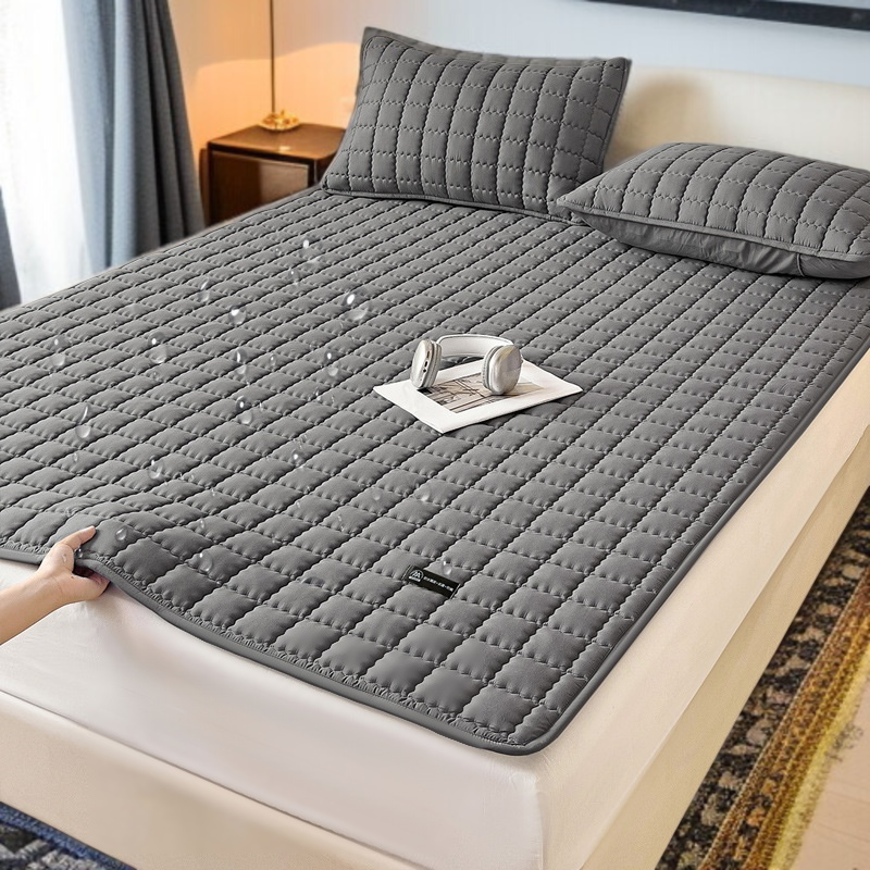 Baby Waterproof Mattress Three-Piece Set (Protector Pad/Bed Hat/Bed Sheet)