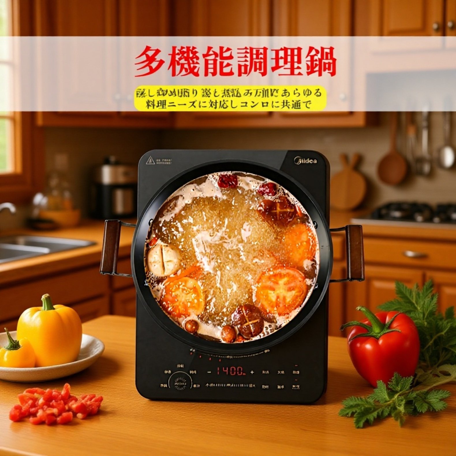 家庭用ノンスティックコーティング鍋　煮込み鍋　スープ鍋