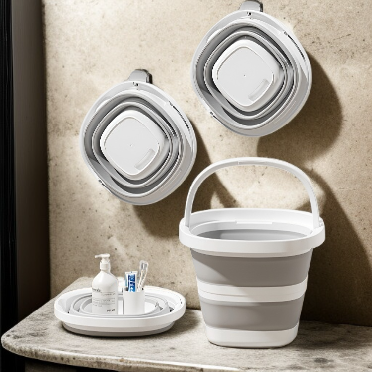 Contenedor portátil plegable para almacenamiento eficiente