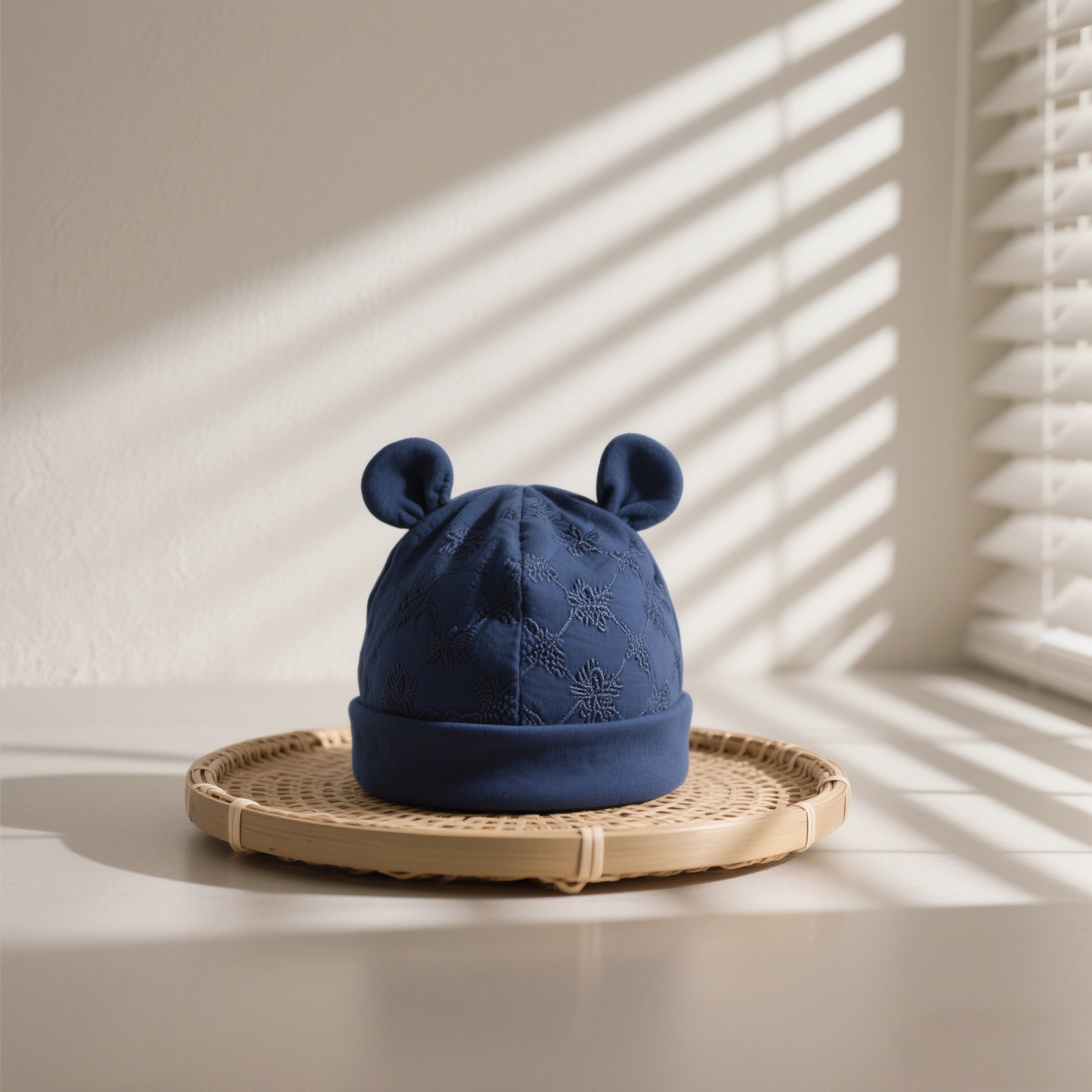 หมวกหูหมีสำหรับเด็ก ผ้าฝ้าย 100% (3 ใบ)