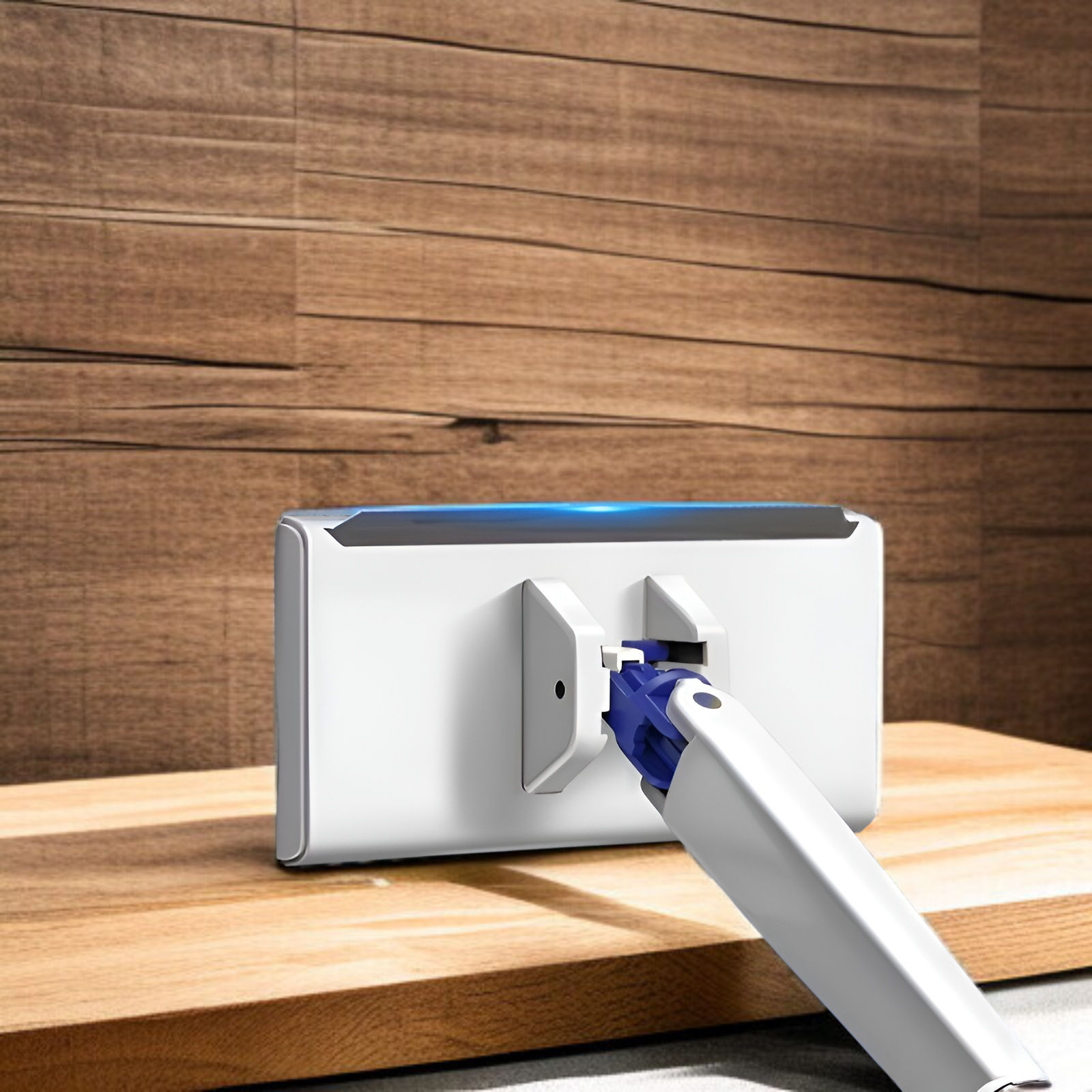 フロアワイパー 本体 1秒で着脱 ワンタッチモップ 2in1水切りワイパー 乾湿両用モップ 拭き掃除 雑巾ワイパー ベランダ 玄関 床 窓 フロア フローリング 掃除道具 使い捨てドライシート付き