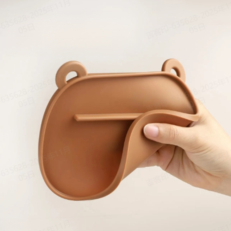 Cute Bear Solid Color Silicone Storage Mats (Pack of 5)