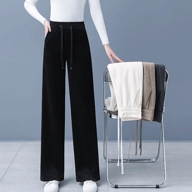 허리 고무 예쁜 다리 와이드 바지