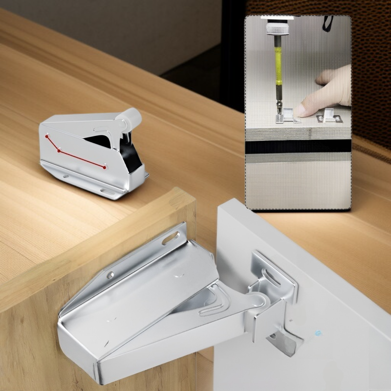 파워 리바운드 스프링핸들리스투명누름식찬장도어반발기 도어흡입반발기