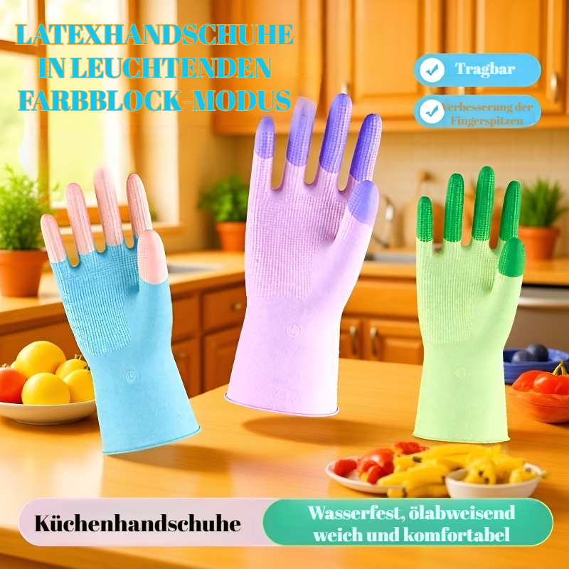 Strapazierfähige Haushalts-Handschuhe zum Waschen und Spülen