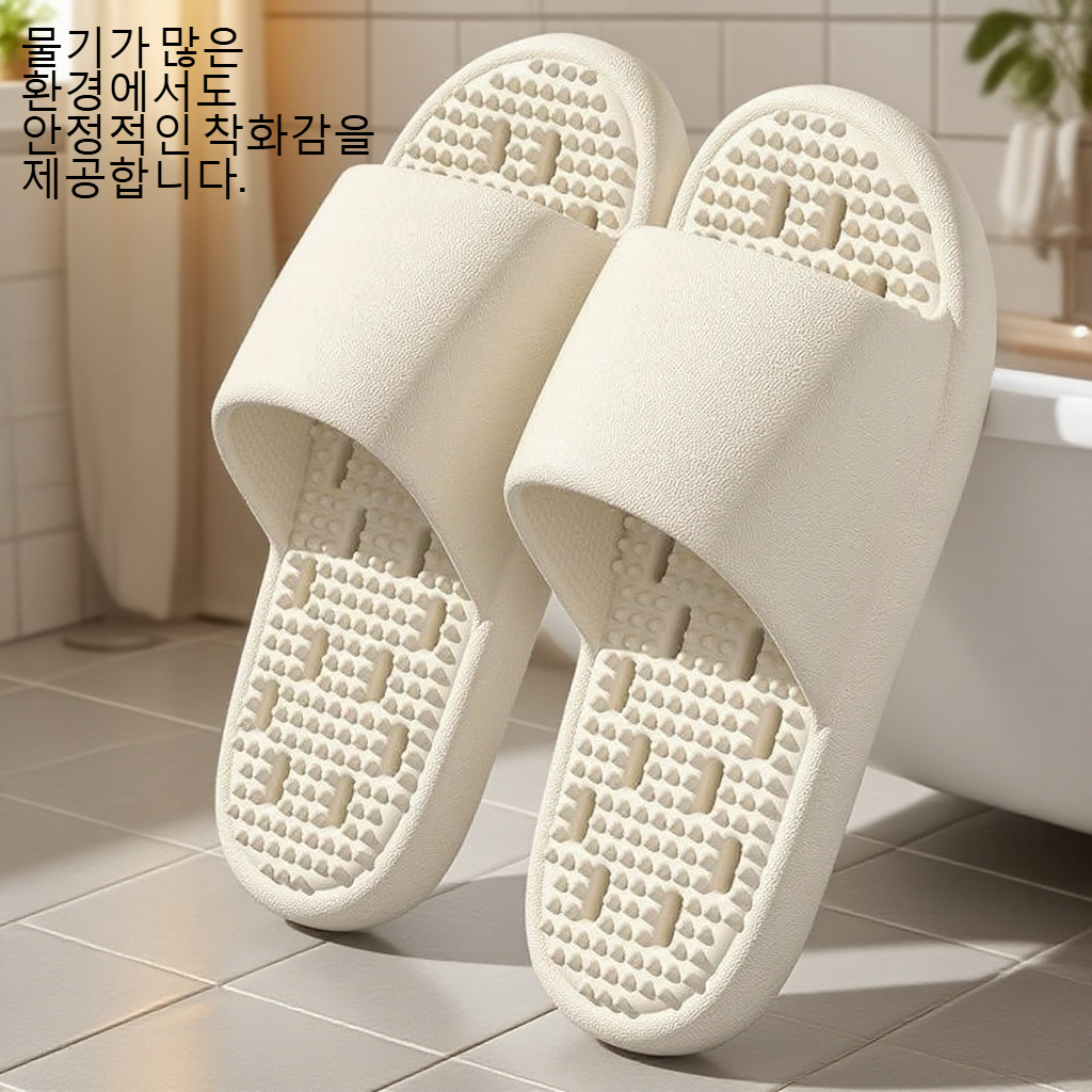 여자 욕실 목욕 미끄럼 방지 홈 슬리퍼