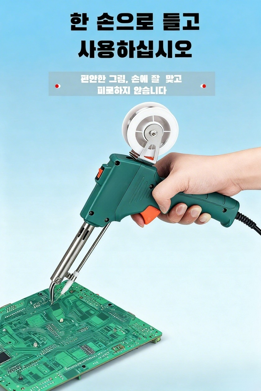 핸드헬드 열식 납땜건 전체 모습