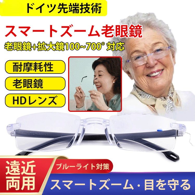 【2024NEW】自動ズーム老眼鏡