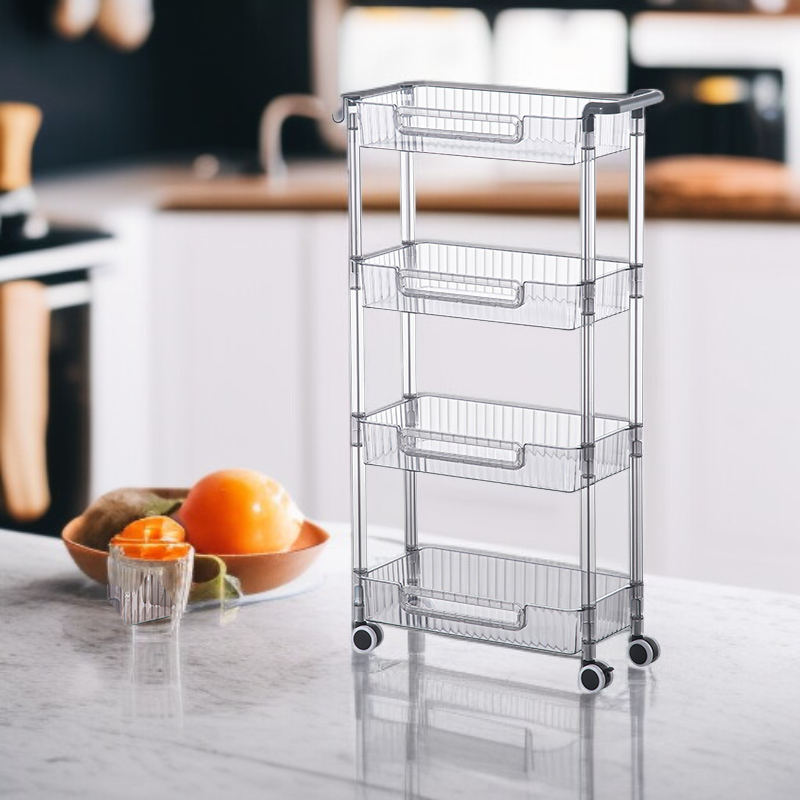 이동식 바닥 주방 양념장 선반