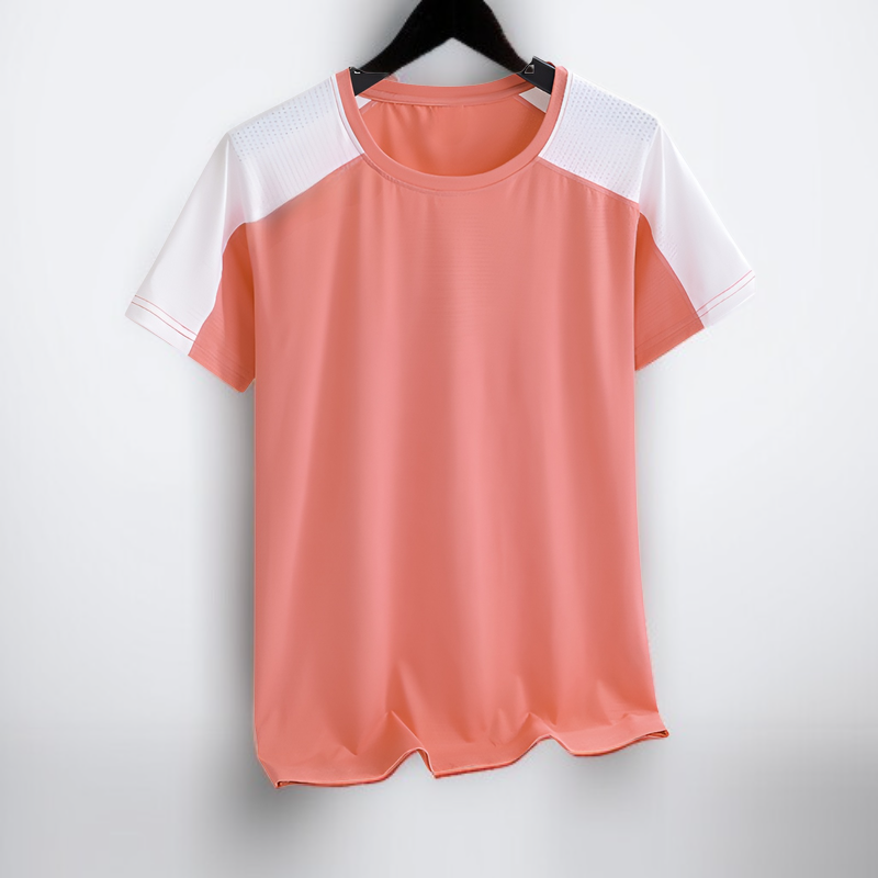 ジムで着用する高弾力吸汗フィットネスウェア女性モデル