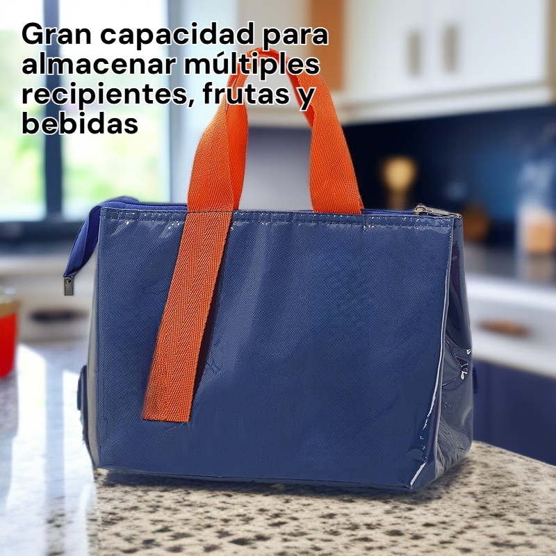 Bolsa Térmica Portátil para Almuerzo, Gran Capacidad y Diseño Reforzado