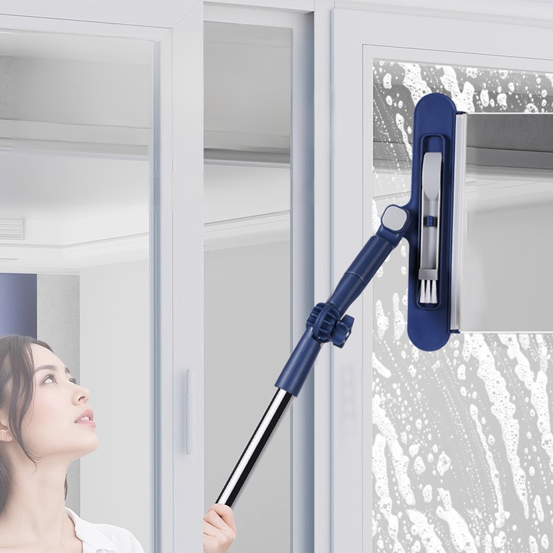 伸縮式両面ガラス掃除ツール
