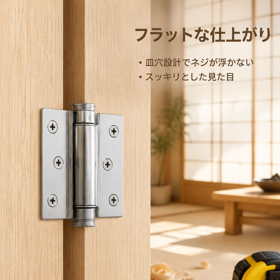 ステンレス製スイングドア蝶番（内外用）