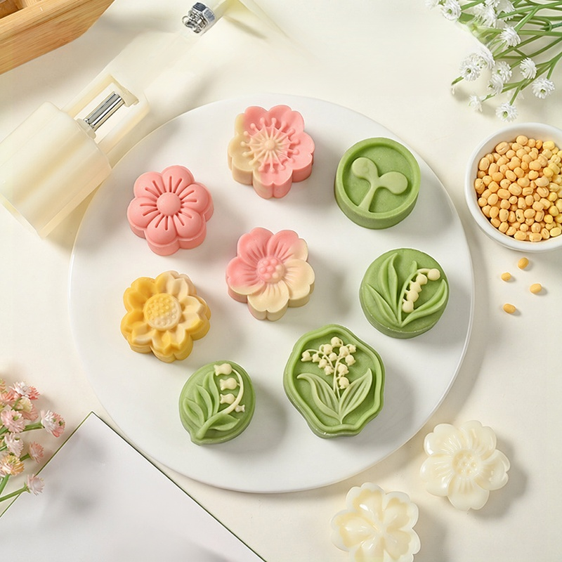 桜の花型手押し月餅型 JMY
