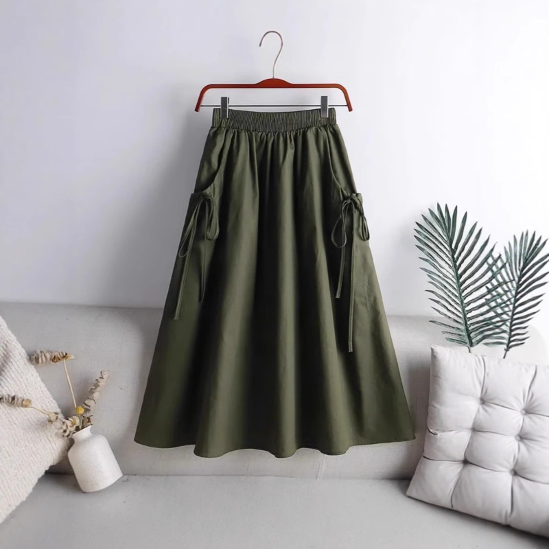 High Waist Bias Sheer Mesh Midi Skirt