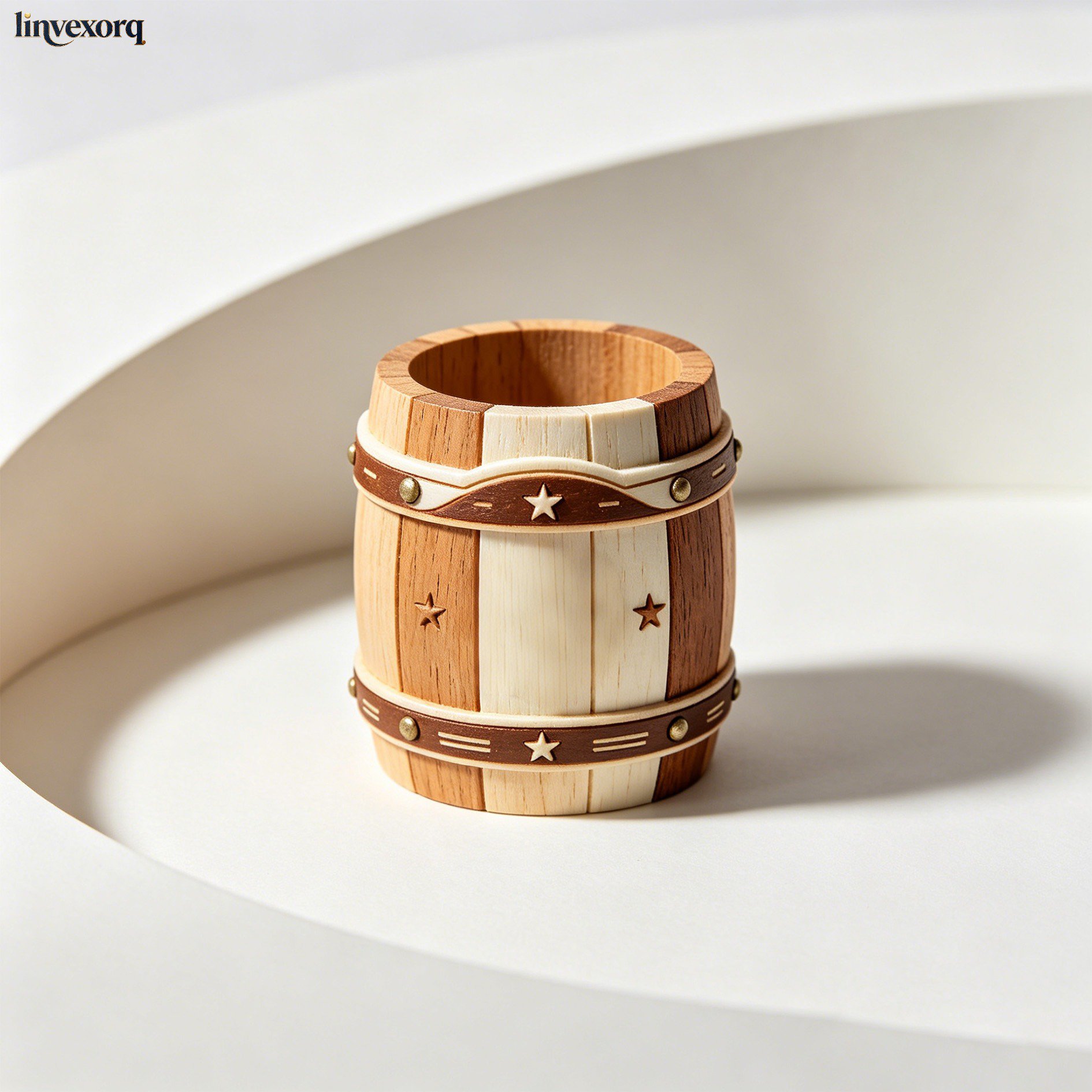 Wooden pen holders (5)