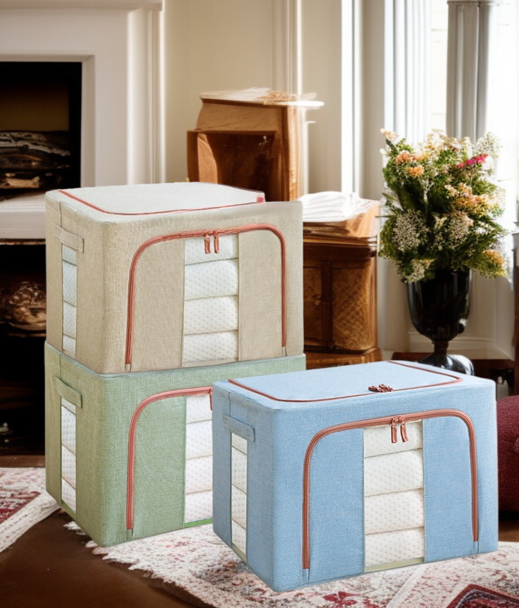 두꺼운 소재로 제작된 튼튼한 수납함