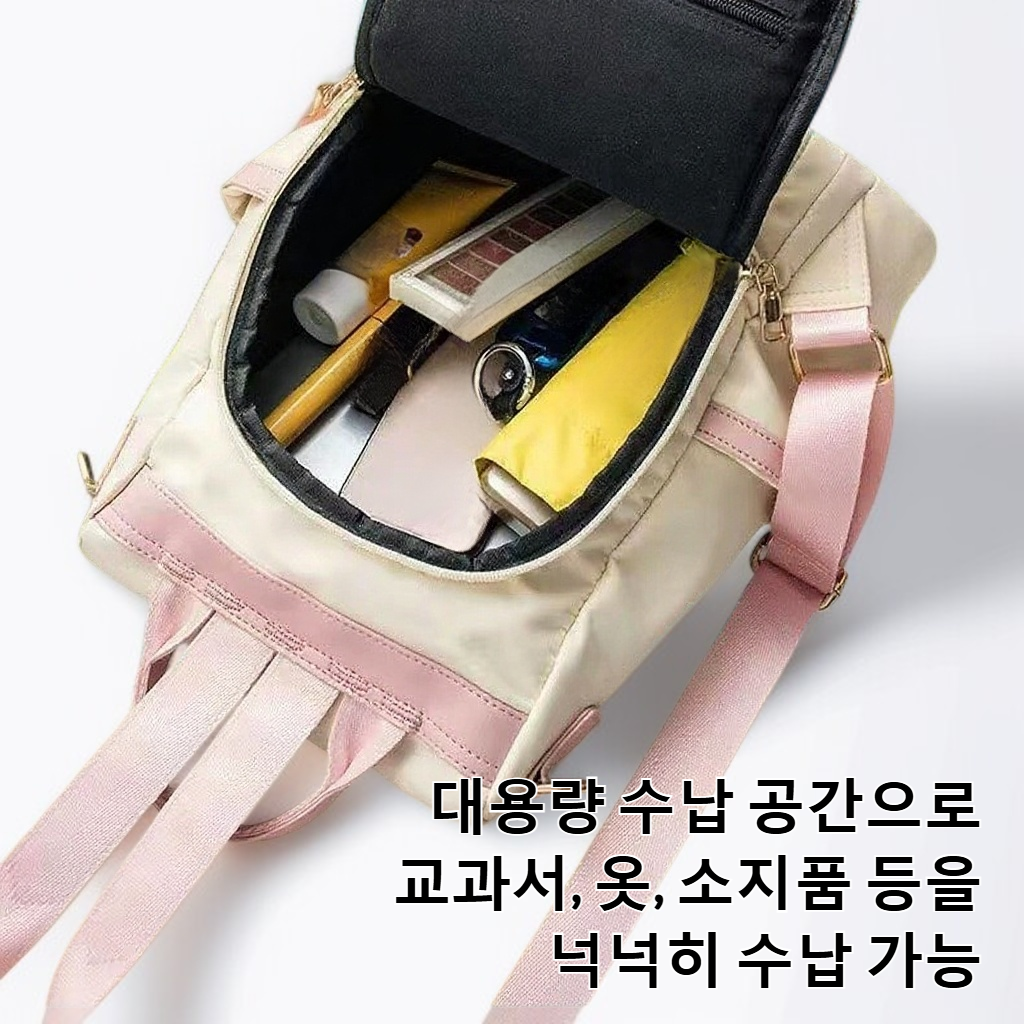 여행에 적합한 대용량 옥스포드 천 백팩