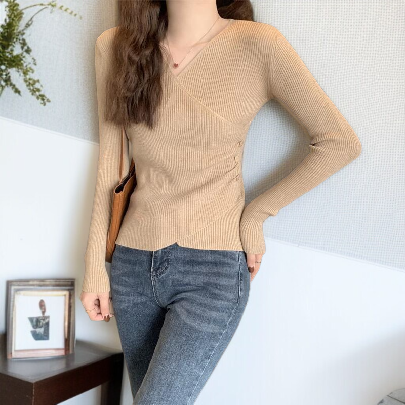 이너 여성 시크 터틀넥 니트 톱 스웨터 이너 시크 터틀넥 니트 톱