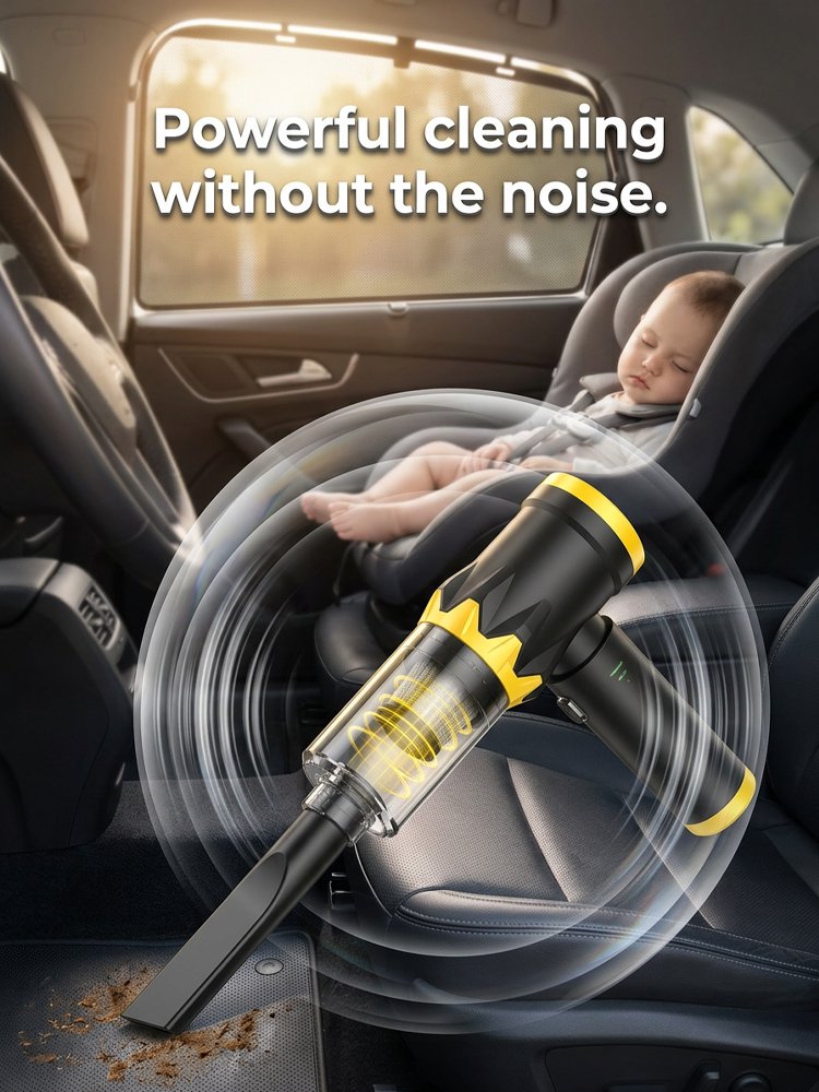 4-in-1 Multifunctional Wireless Car Vacuum Cleaner 20KPa Powerful Suction