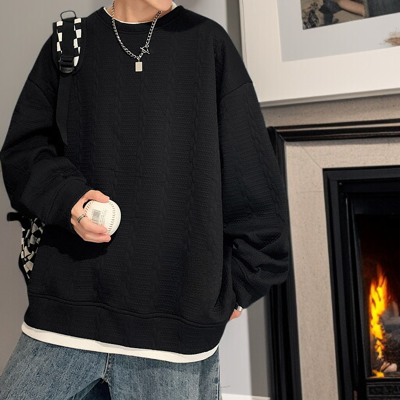 フード付きスウェットシャツメンズ春ルーズカジュアル長袖トレンディブランドオーバーサイズ秋カップルコート