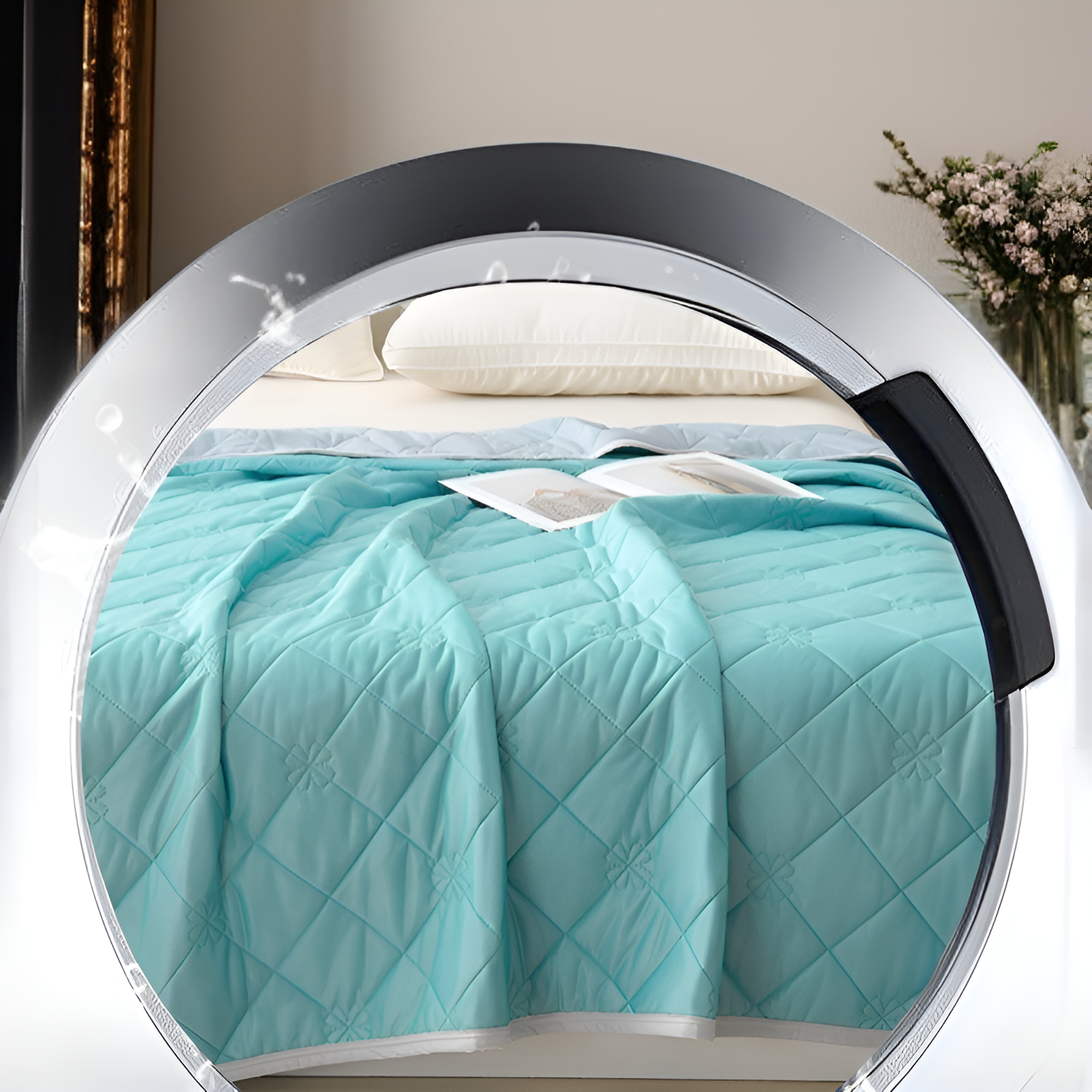 純色菱格春秋薄掛け布団