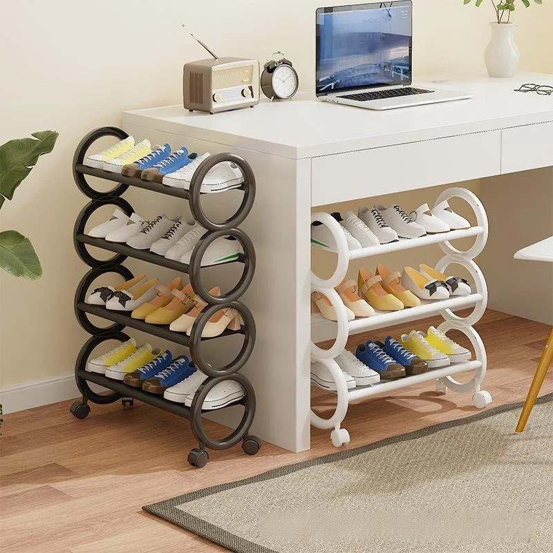 Multi layer household simple shoe rack