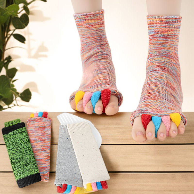 つま先が開いた靴下