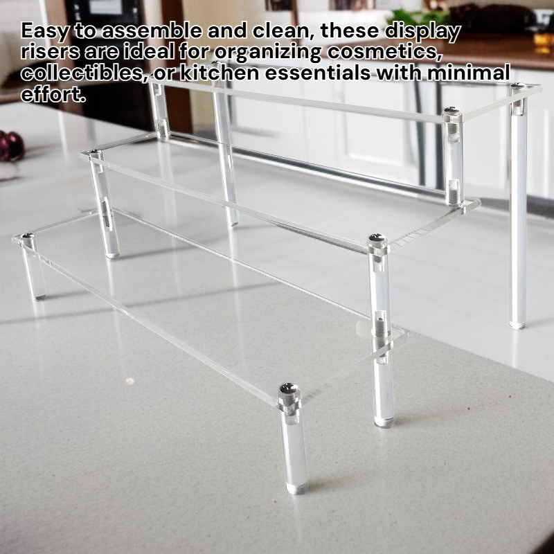 2 & 3 Tier Clear Acrylic Shelf Perfume and Cologne Display Stand