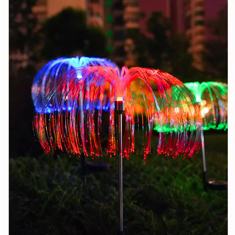 【0電費】太陽能庭院水母彩燈