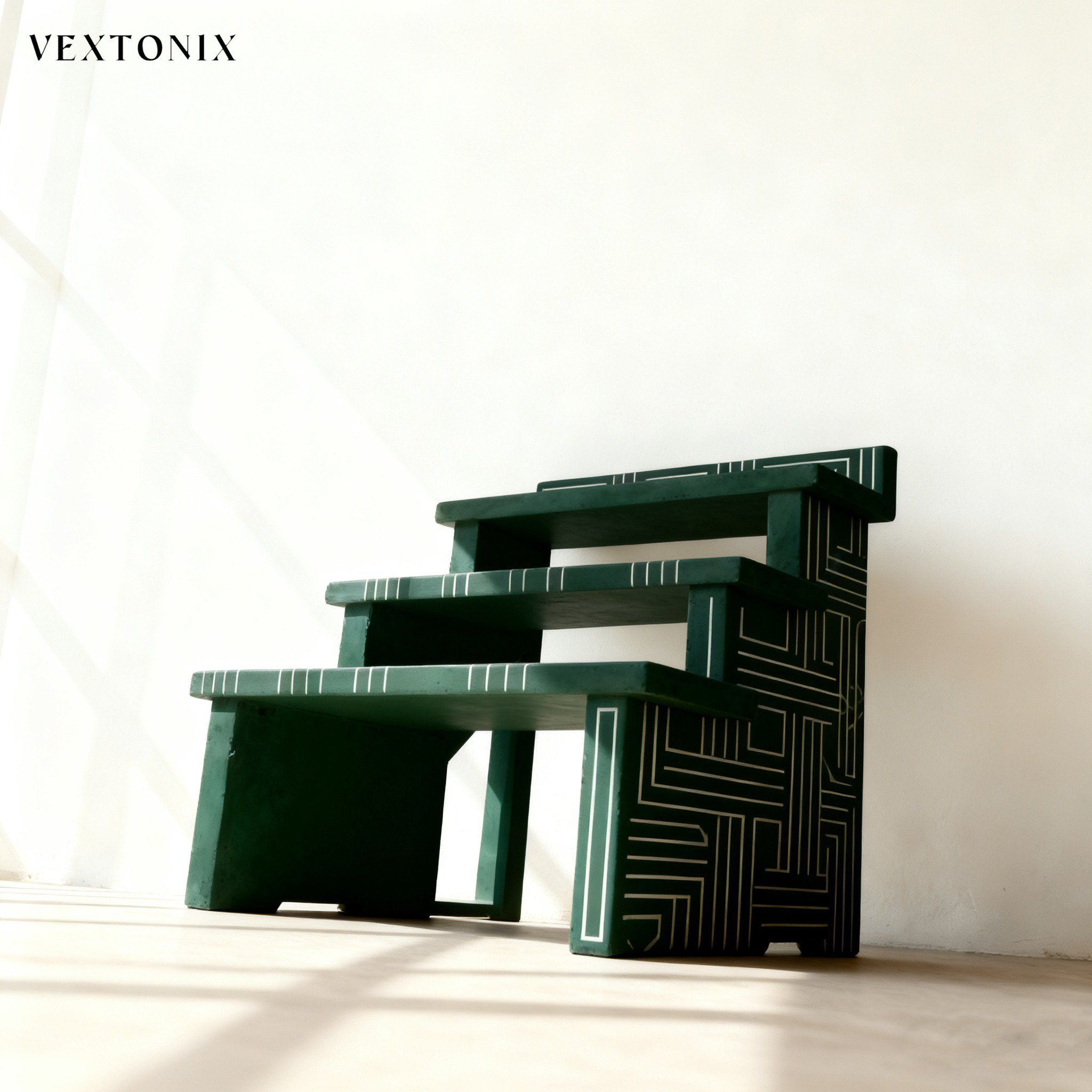 ชั้นวางต้นไม้แบบบันไดสำหรับจัดสวน