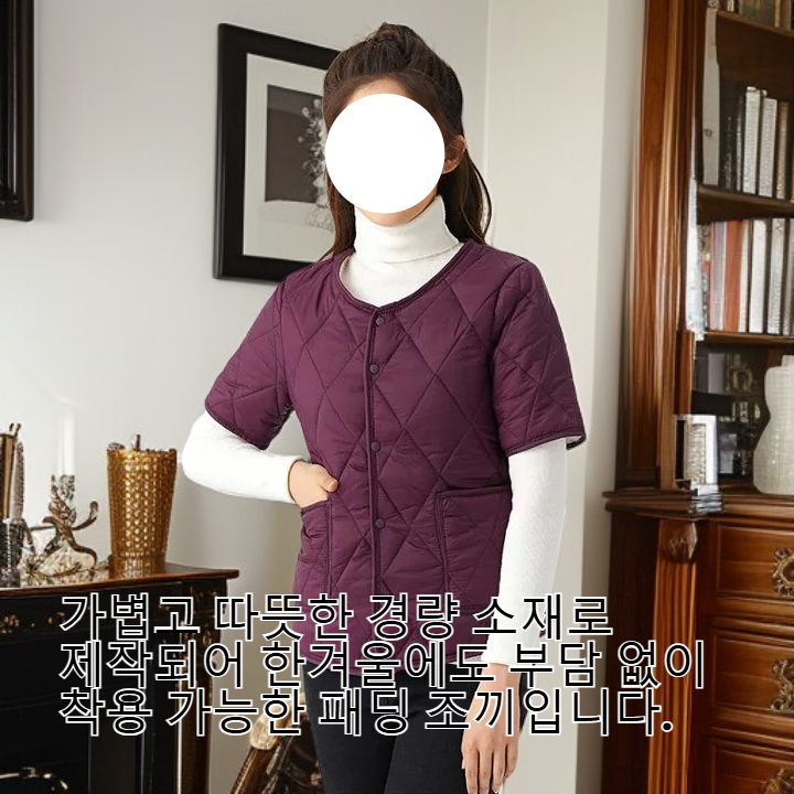 경량 패딩 조끼 남녀공용 베스트